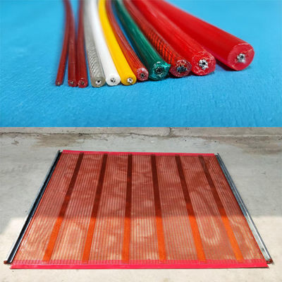 Kaplı Çelik Tel İpi Polyurethane Ekran Ağı 26mm X 1900mm X 1390mm