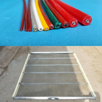 Sıcaklık Boyutu 3mm X 5mm İçinde Paslanmaz Çelik Telli Polyurethane Ekran Ağı