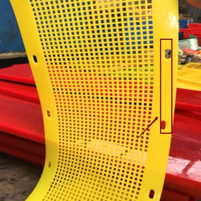 Polyurethane Flip-Flop Ekran Paneli 12mm Delik 8mm Kalınlığı